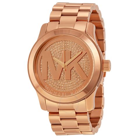 michael kors oversized rose gold watch|mk rose gold watch sale.